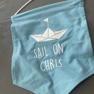 Stuck on You Room personalized flag name "Chris"